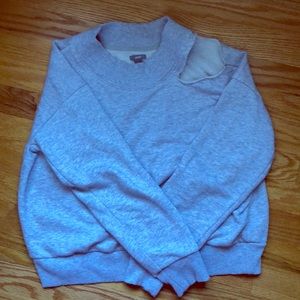 Distressed sweatshirt